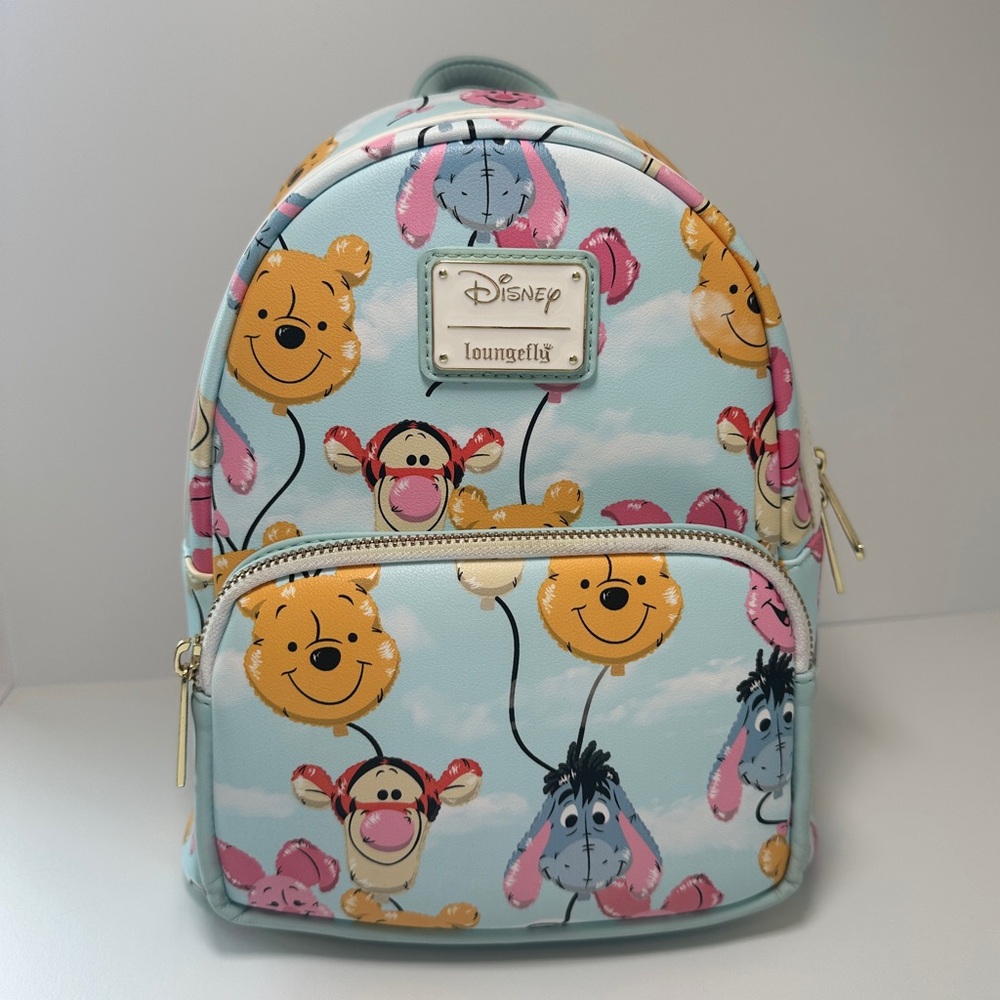 Disney Loungefly Winnie the Pooh Balloons & Clouds Mini Backpack Balloon‎